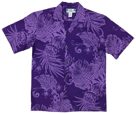 Purple Monstera Ceres Hawaiian Shirt