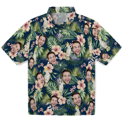 Tropical Parrot Bloom | Aloha Custom Hawaiian Shirt with Your Face or Logo