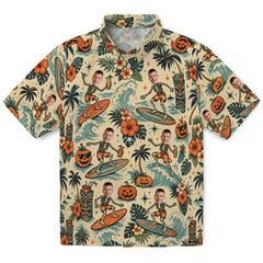Vintage Cream Surf Medley Custom Hawaiian Shirt