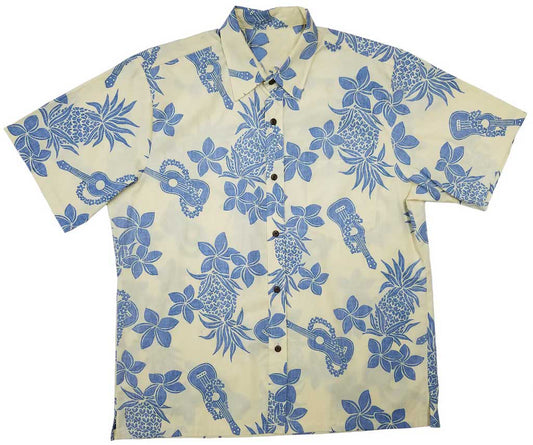 Yellow Reverse Ukulele Hawaiian Shirt
