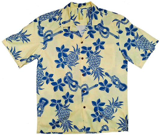 Yellow Ukulele Hawaiian Shirt